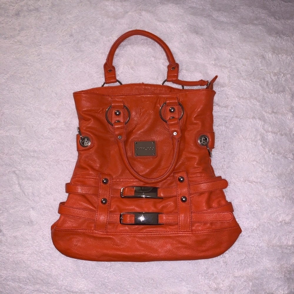 Burnt Orange Jimmy Choo Purse.